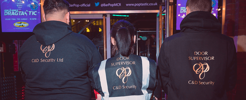 C&D Security team working the entrance of a venue